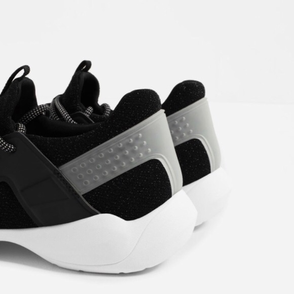 Zara Shoes Zara Glitter Sneakers Poshmark